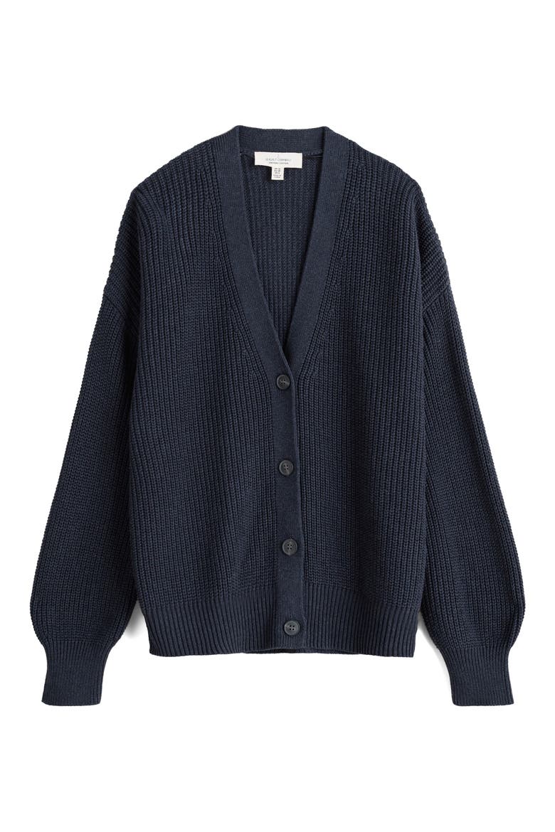 Winding Creek Organic Cotton Cardigan, Alternate, color, MARITIME