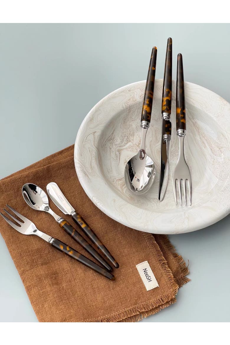 Tang - 5 Piece Place Setting, Alternate, color, Tortoise