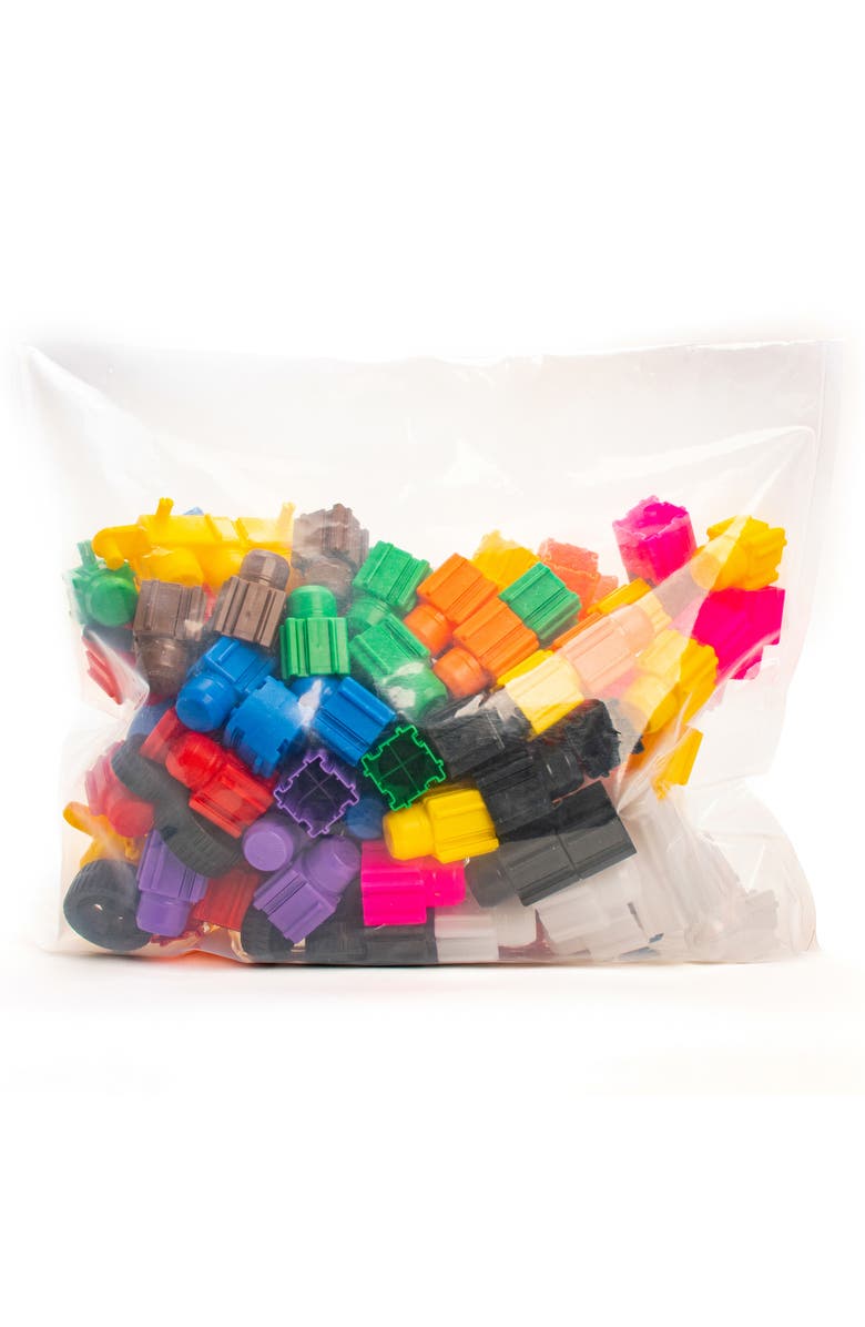 Snapo Jr. Mega Builder's 125 Piece Kit Building Blocks, Alternate, color, Multicolored