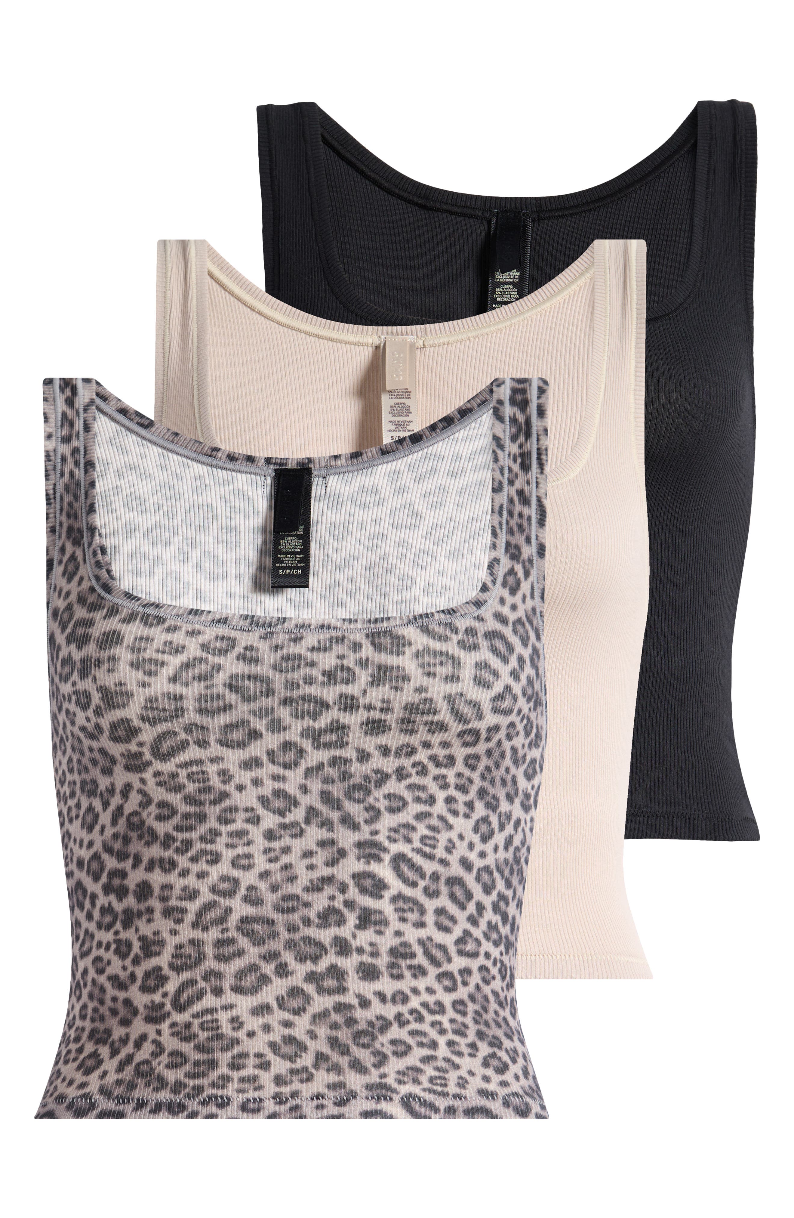 SKIMS 3-Pack Cotton Rib Tank