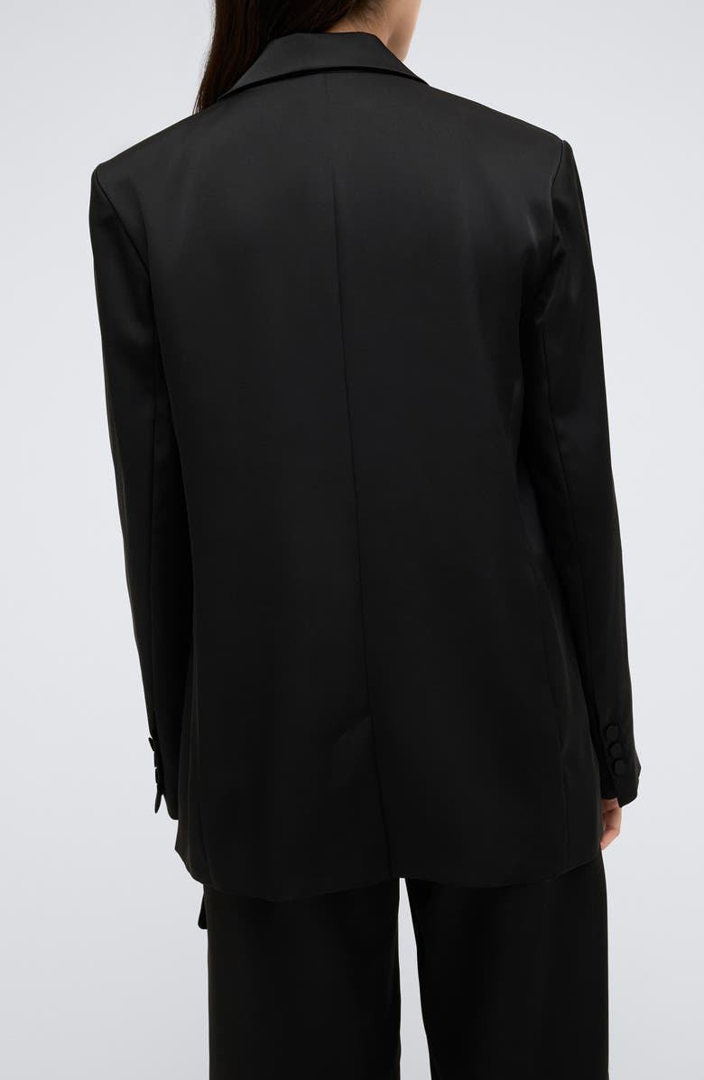 Kenneth Cole One-Button Satin Blazer, Alternate, color, 