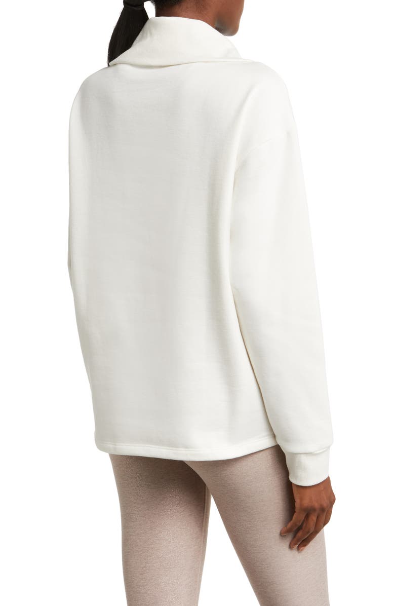 Beyond Yoga Trek Half Zip Pullover, Alternate, color, Fresh Snow