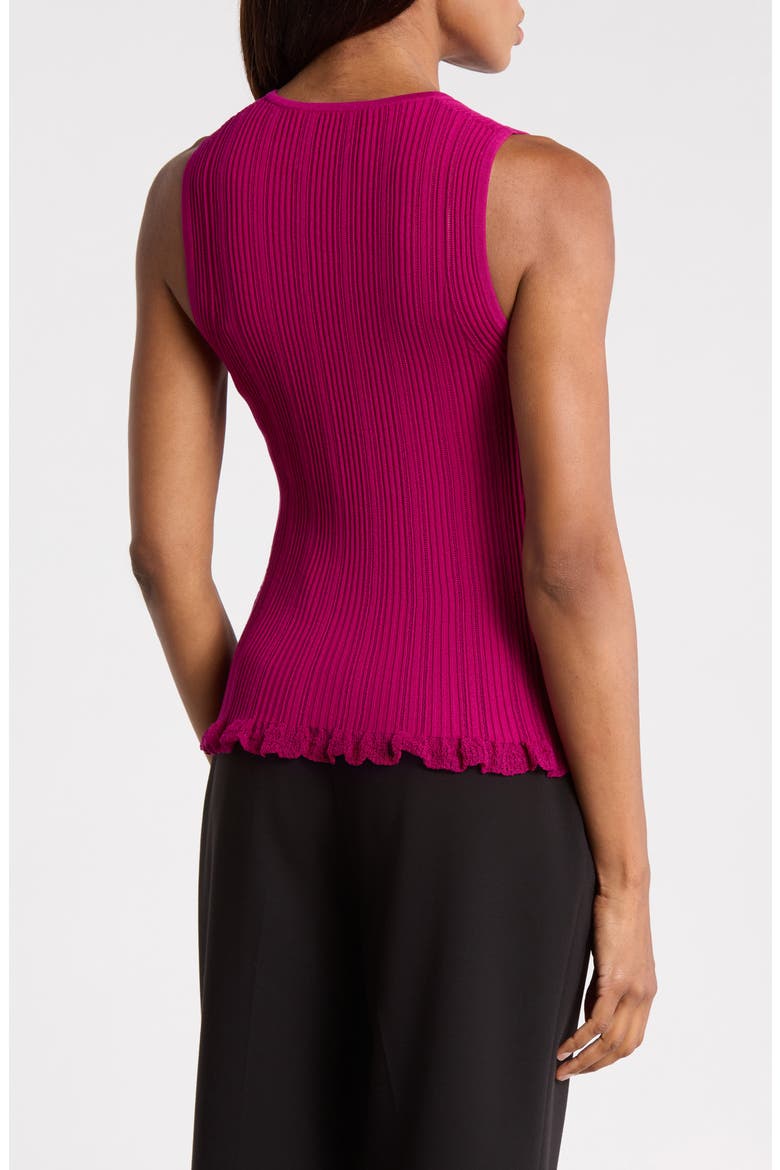 Variegated Rib Sleeveless Shell, Alternate, color, MULBERRY