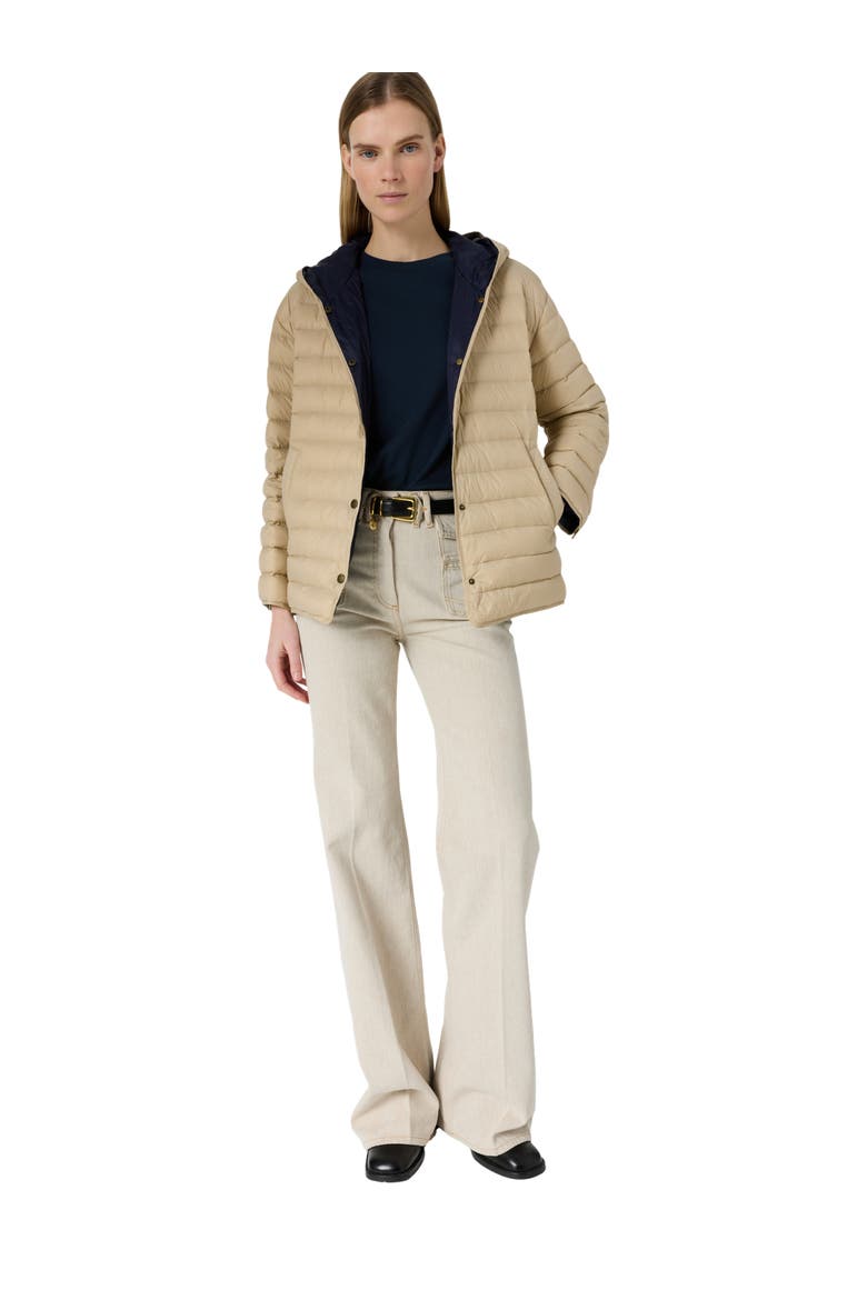 Priscille Reversible Hooded Jacket, Alternate, color, Sand