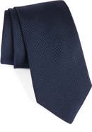 David Donahue Stripe Silk Tie