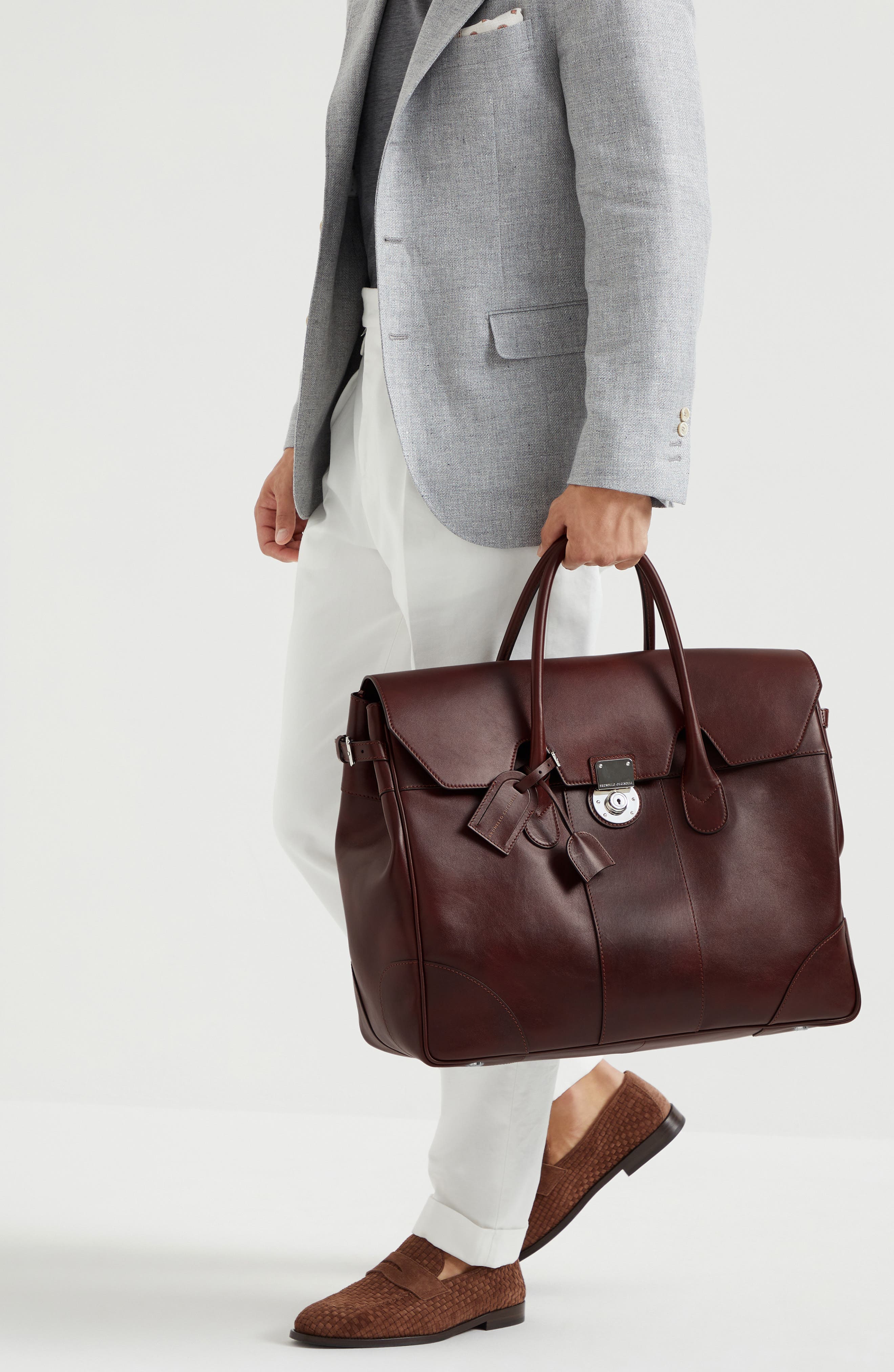 Brunello Cucinelli Calfskin bag, Alternate, color, 