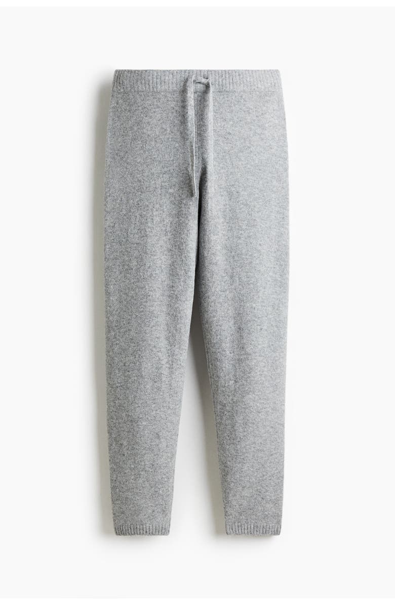H&M Fine-knit Joggers, Main, color, Gray Melange