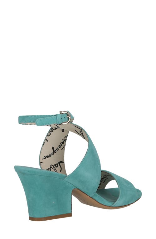 Ferragamo Sheena Suede Heel Sandals In Green