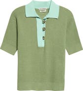 JW Anderson Cotton & Cashmere Blend Polo Sweater