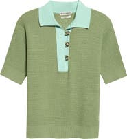 JW Anderson Cotton & Cashmere Blend Polo Sweater