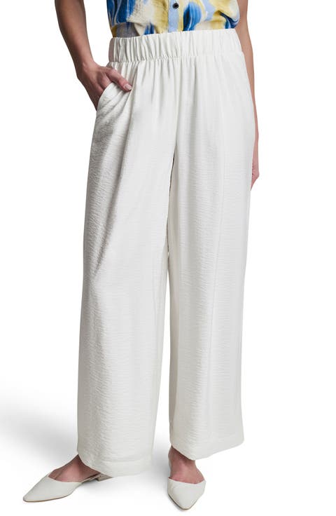 Rumpled Voile Pull-On Pants