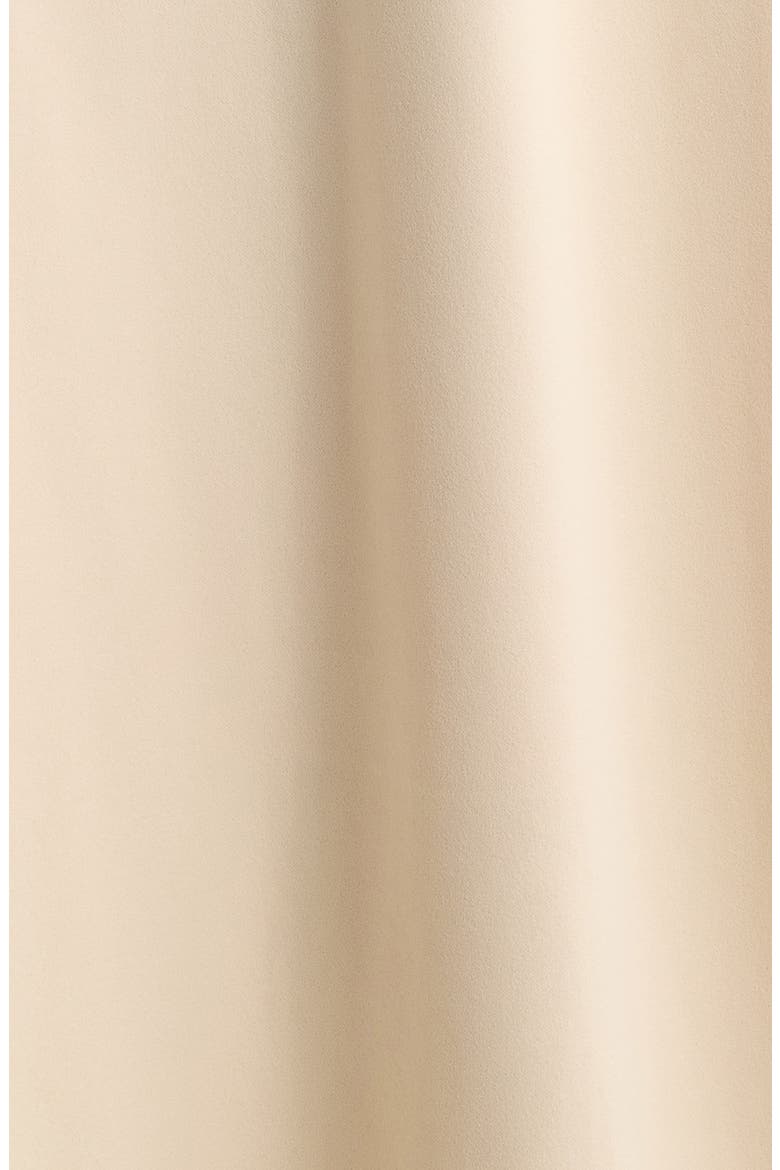Tie Waist Scuba Crepe Midi Dress, Alternate, color, MACADAMIA