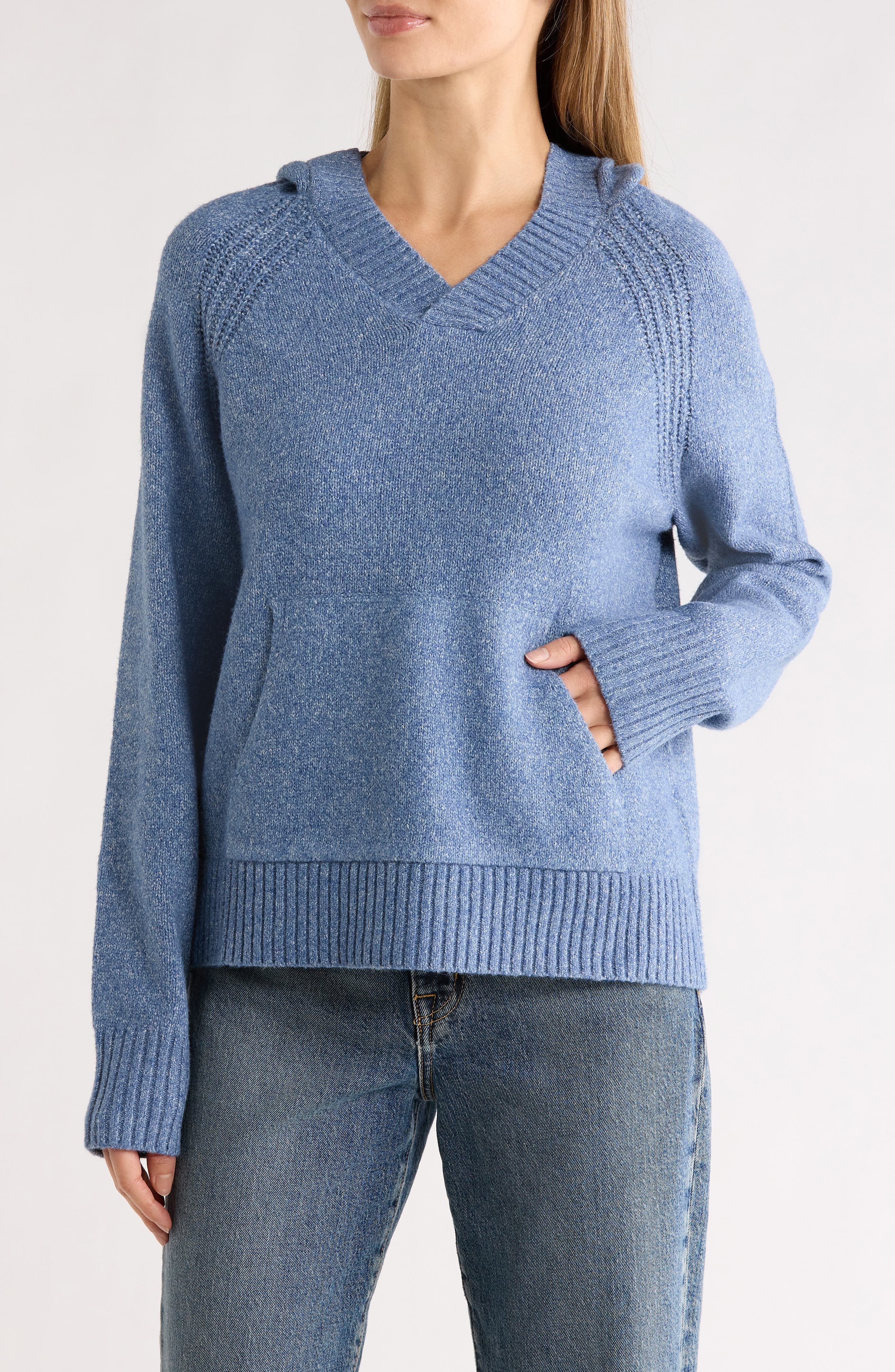 Lucky Brand Solid Hooded Sweater