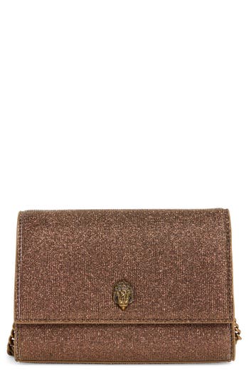 Kurt Geiger London Kgl Glitter Clutch In Brown