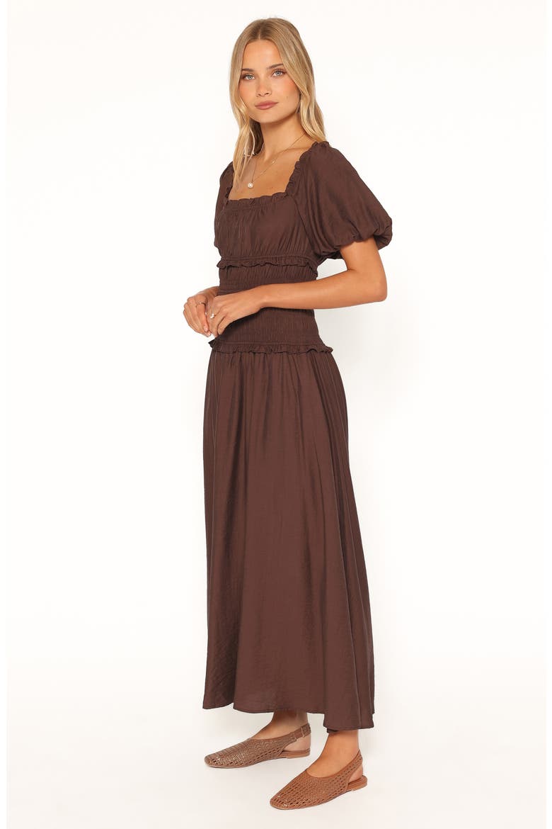 Doralee Maxi Dress, Alternate, color, BROWN