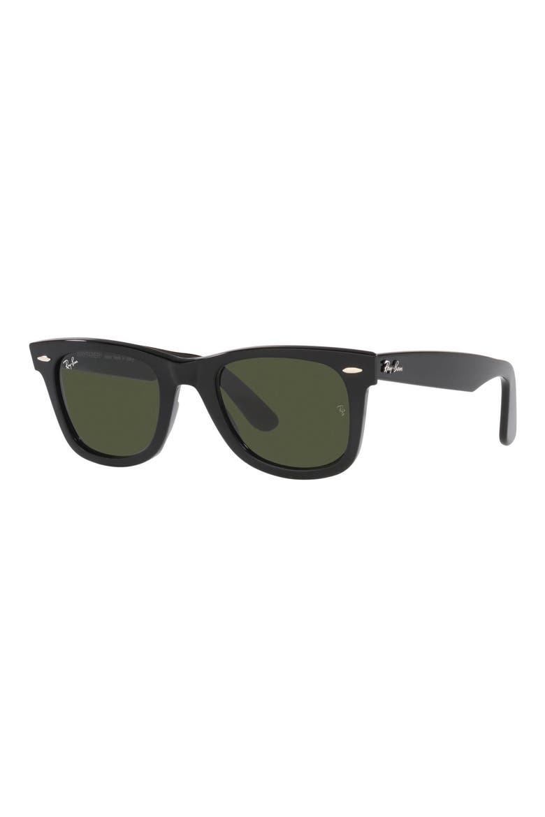 Wayfarer 50mm Square Sunglasses, Alternate, color, DARK GREEN