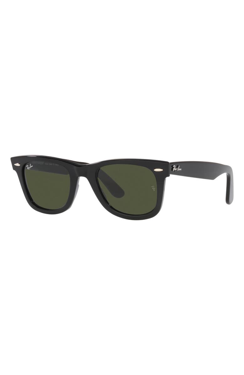 Ray-Ban Wayfarer 50mm Square Sunglasses, Alternate, color, Dark Green