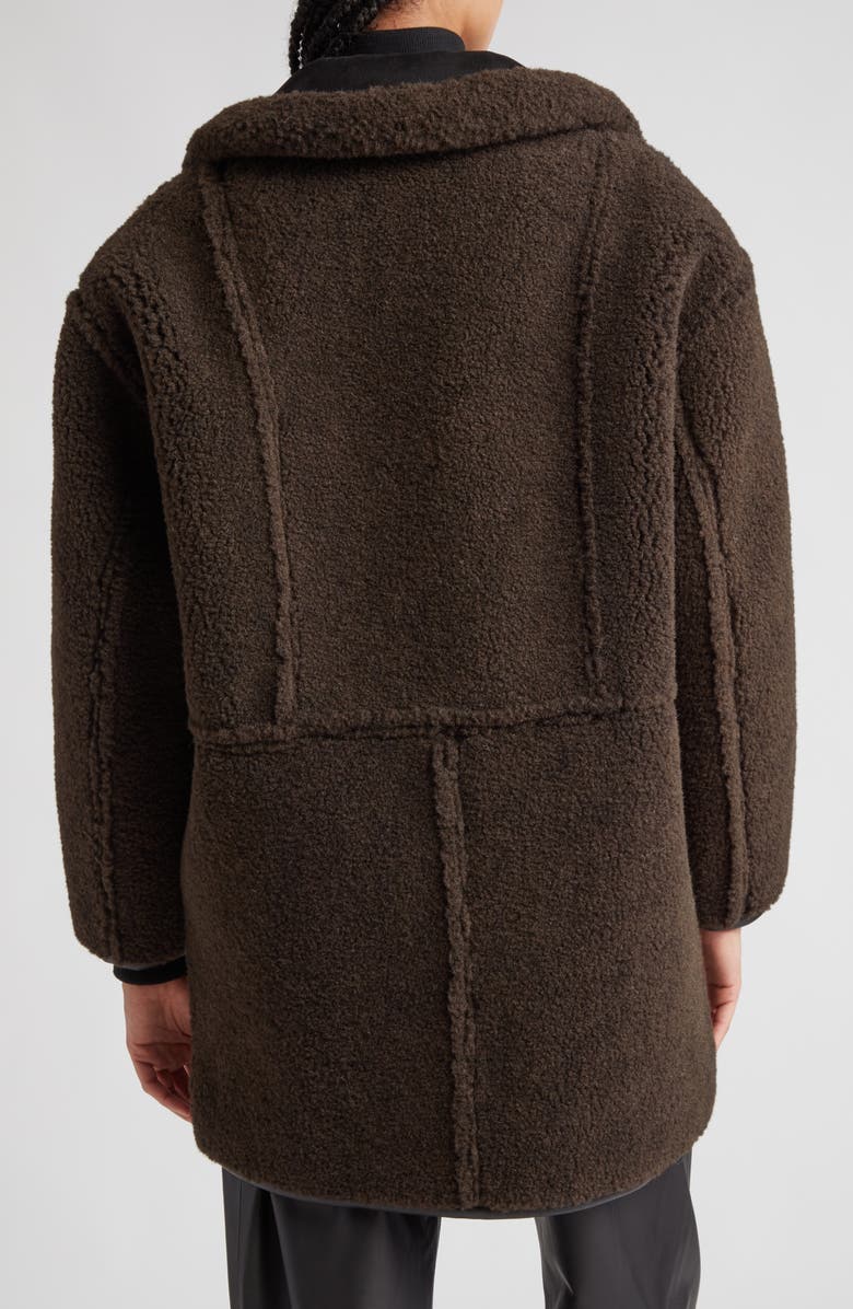 Stand Studio Tory Faux Shearling Jacket with Faux Leather Trim, Alternate, color,