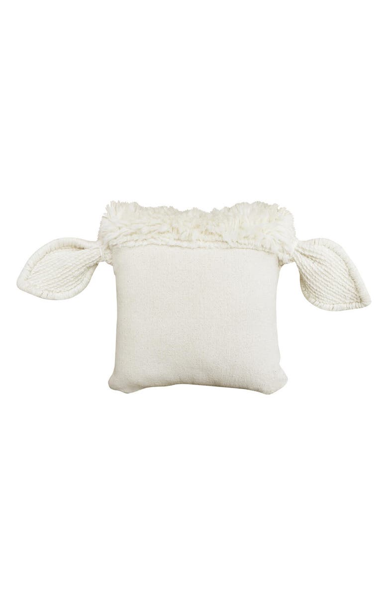 Lorena Canals Washable Wool Sheep Cushion, Alternate, color, Sheep White