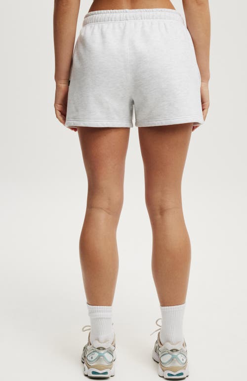 Cotton On Body Plush Essential Gym Short In Cloudy Grey Marle