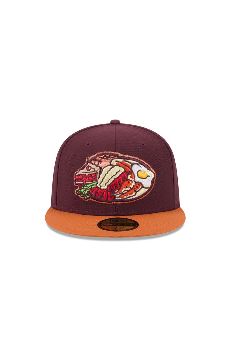 New Era Men's New Era Burgundy Las Vegas Aviators Theme Nights 59FIFTY Fitted Hat, Alternate, color, Burgundy