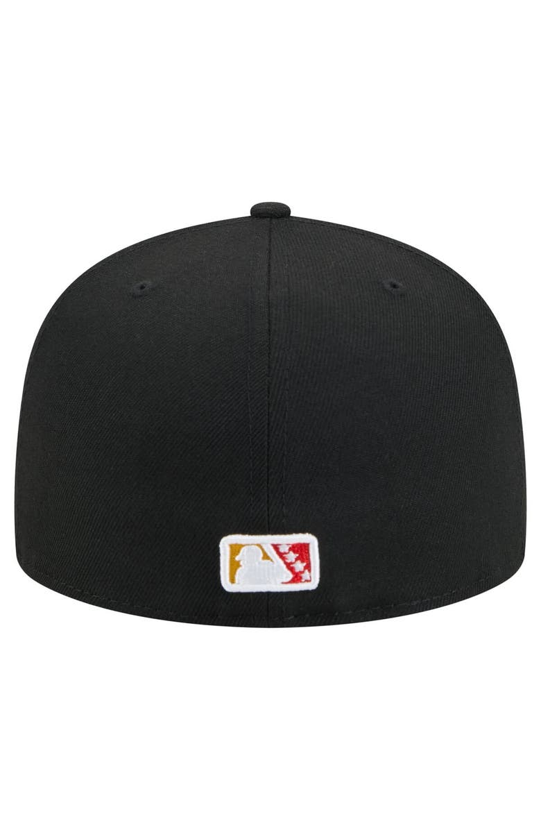 New Era Men's New Era Black New Hampshire Fisher Cats Copa de la Diversión 59FIFTY Fitted Hat, Alternate, color,