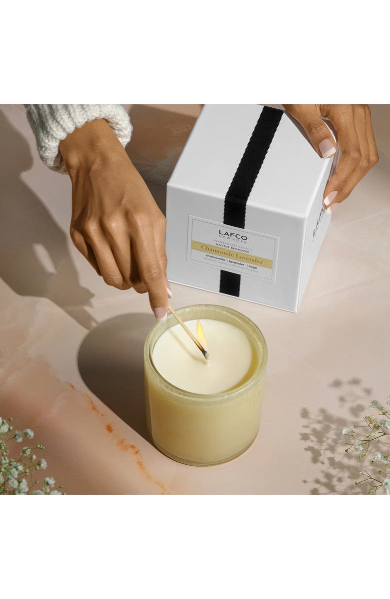 Lafco Chamomile Lavender Classic Candle, Alternate, color, Beige