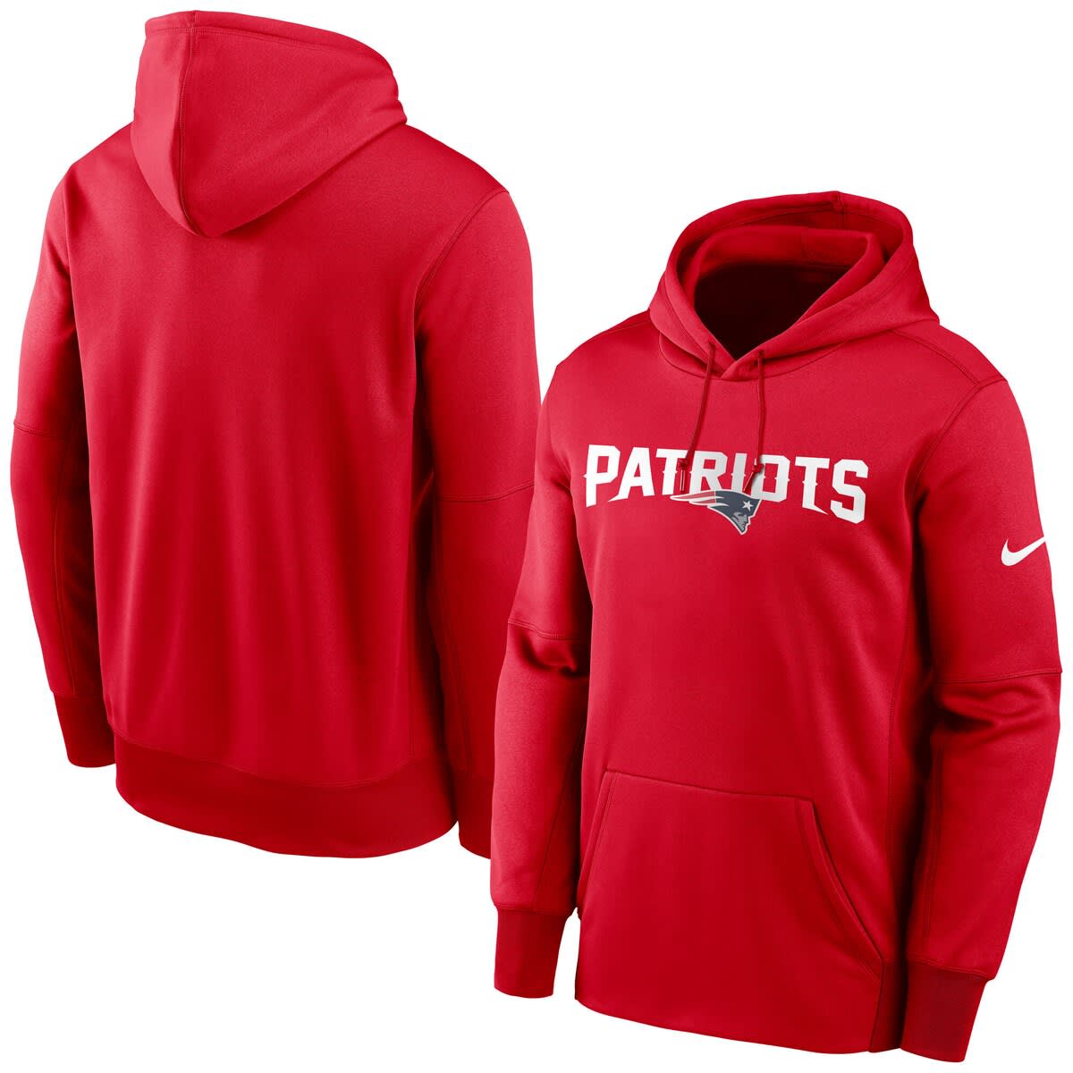 red nike patriots hoodie