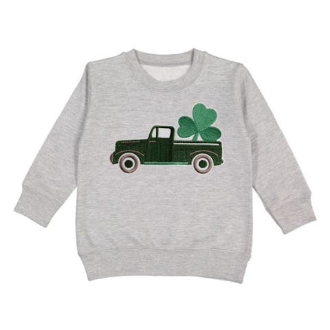 Shamrock Truck Patch St. Patrick's Day Sweatshirt (Baby, Toddler, Little Kid & Big Kid)