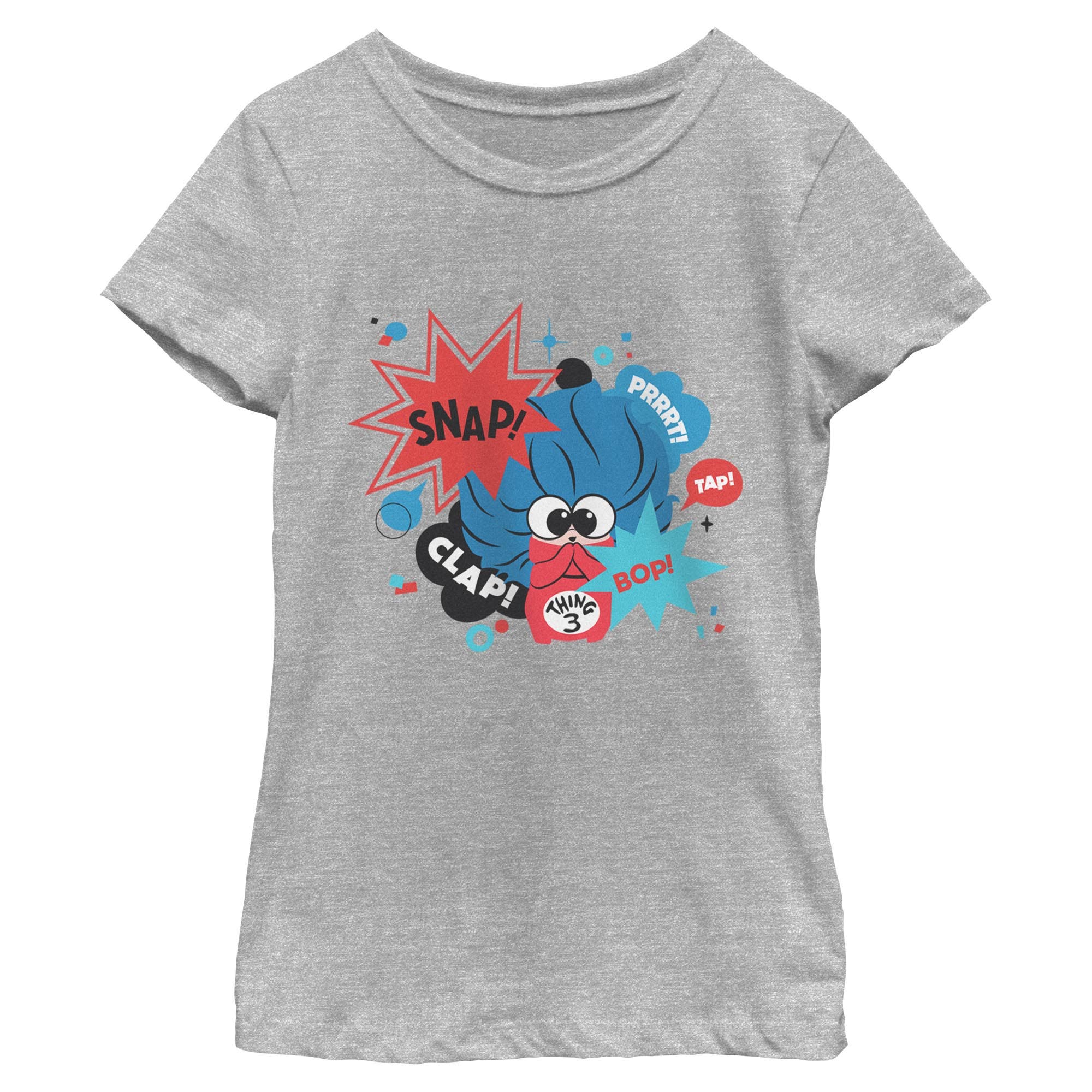 The Cat in the Hat Girls' Thing 3 Clap Snap Short Sleeve T-shirt ...