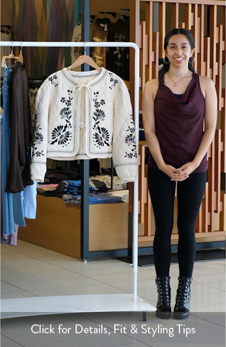 Vako Floral Quilted Jacket, sales video thumbnail