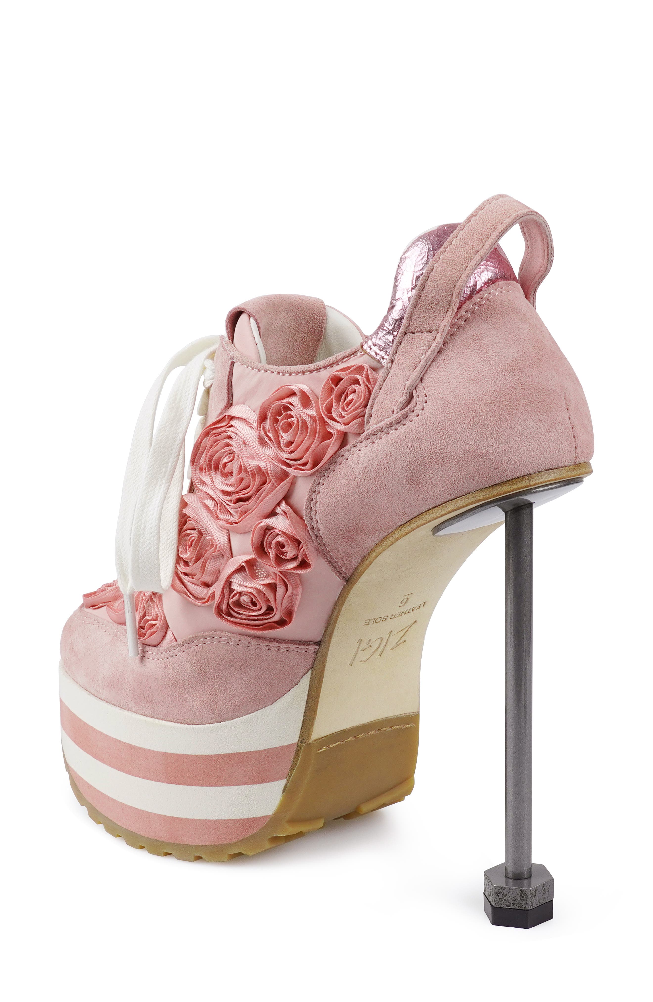 ZIGI Limber Platform Sneaker Pump, Alternate, color, Red