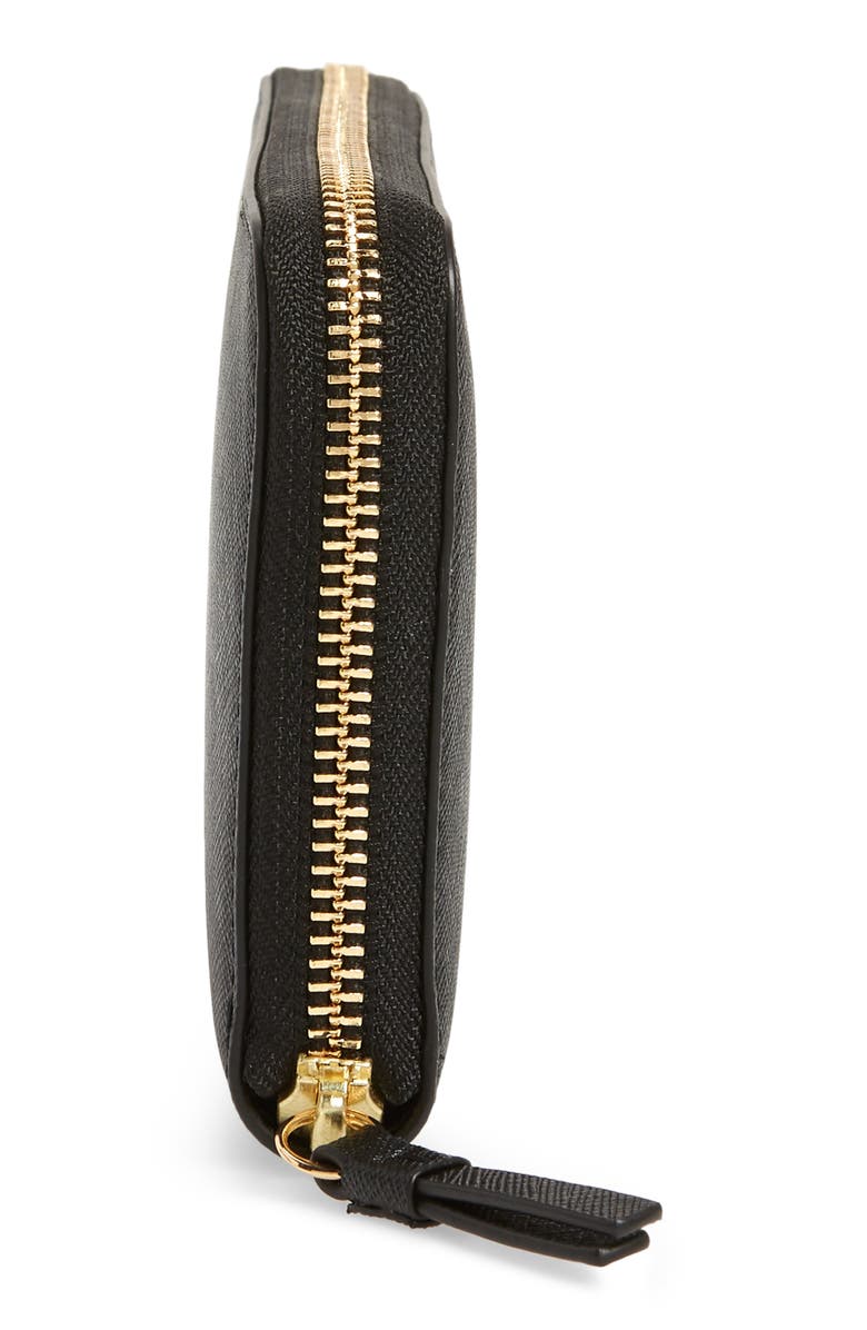 Tory Burch Robinson Zip Leather Continental Wallet, Alternate, color,