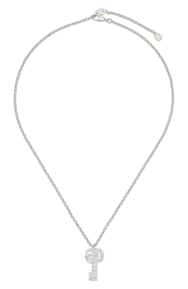 Gucci GG Marmont Key Pendant Necklace, Alternate, color, 