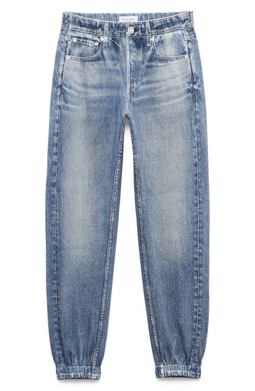 Rag & Bone Miramar Mid Rise Terry Jogger Jeans In Lakewood In Blue