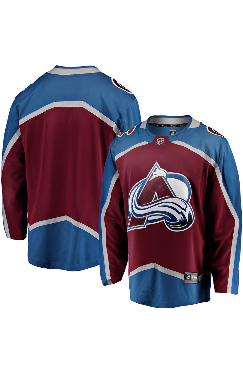 FANATICS Men's Fanatics Maroon Colorado Avalanche Breakaway Home Jersey, Main, color,