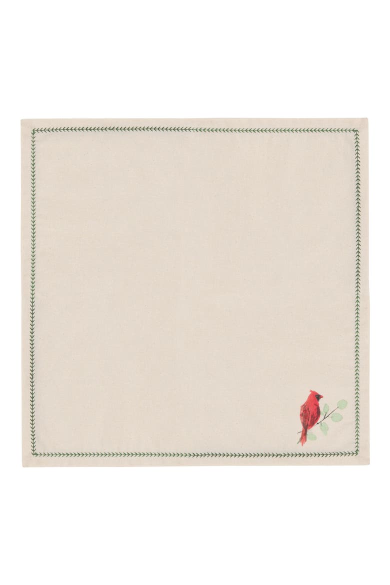 Forest Birds Set of 4 Napkins, Alternate, color, FOREST BIRDS