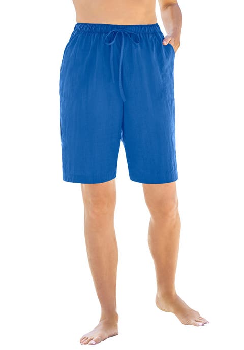 Taslon® Cover Up Board Shorts with Built-In Brief