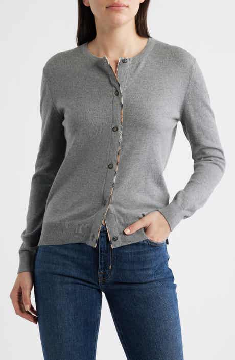 Bredon Tartan Accent Cotton & Cashmere Cardigan