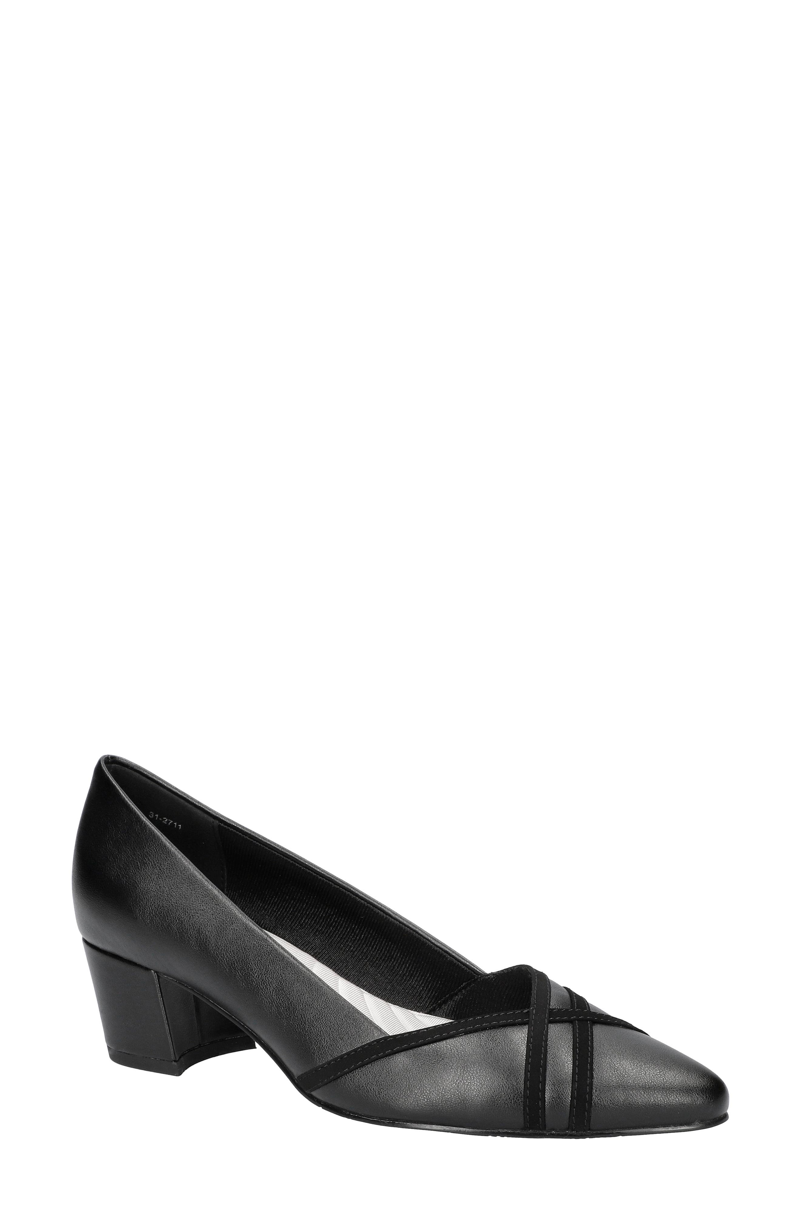 EASY STREET Lotus Pointed Toe Pump, Main, color, Black