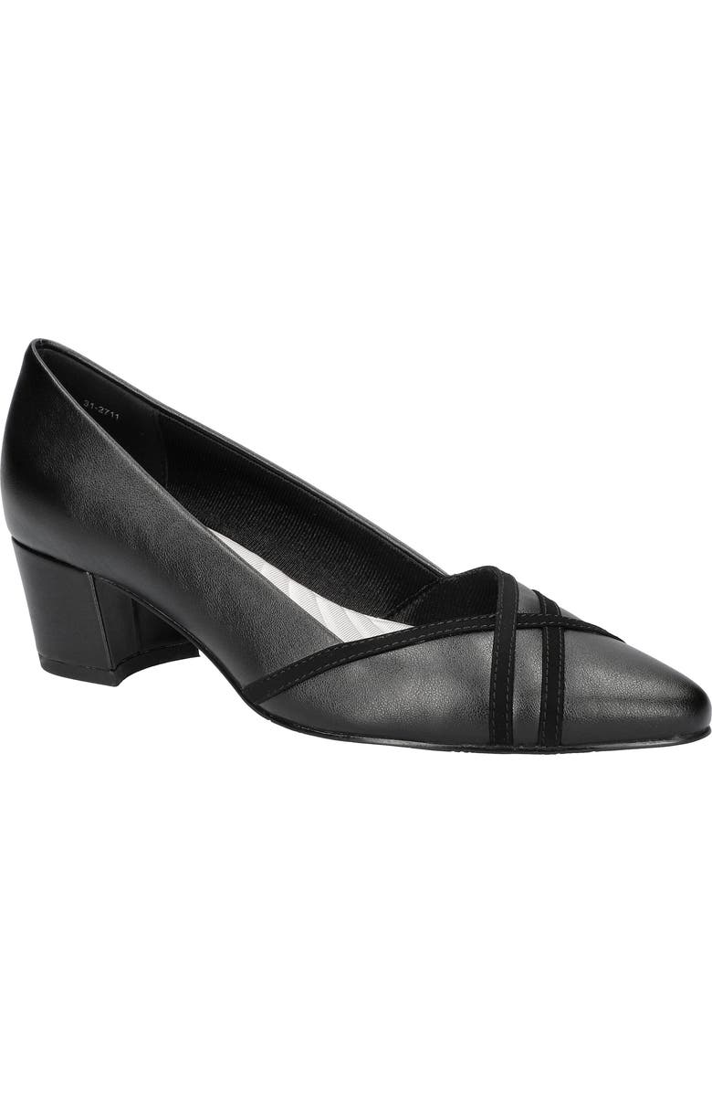 EASY STREET Lotus Pointed Toe Pump, Main, color, Black