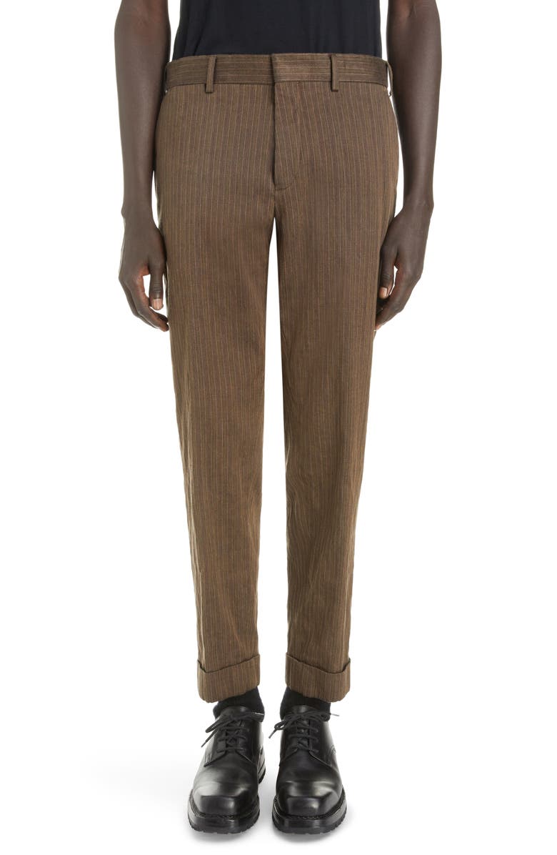 Dries Van Noten Philip Herringbone Cuffed Pants, Main, color,