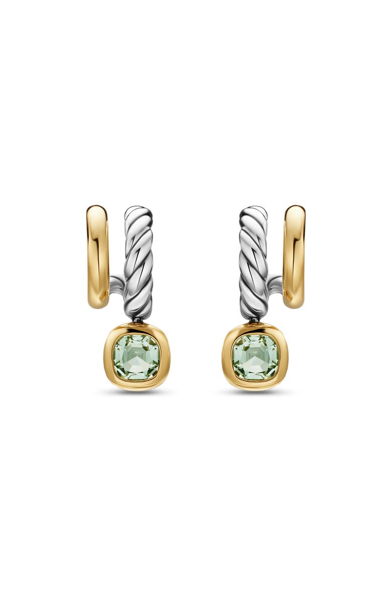 David Yurman Mercer<sup>®</sup> Color Two-Row Drop Earrings, 19.5mm, Main, color, Prasiolite