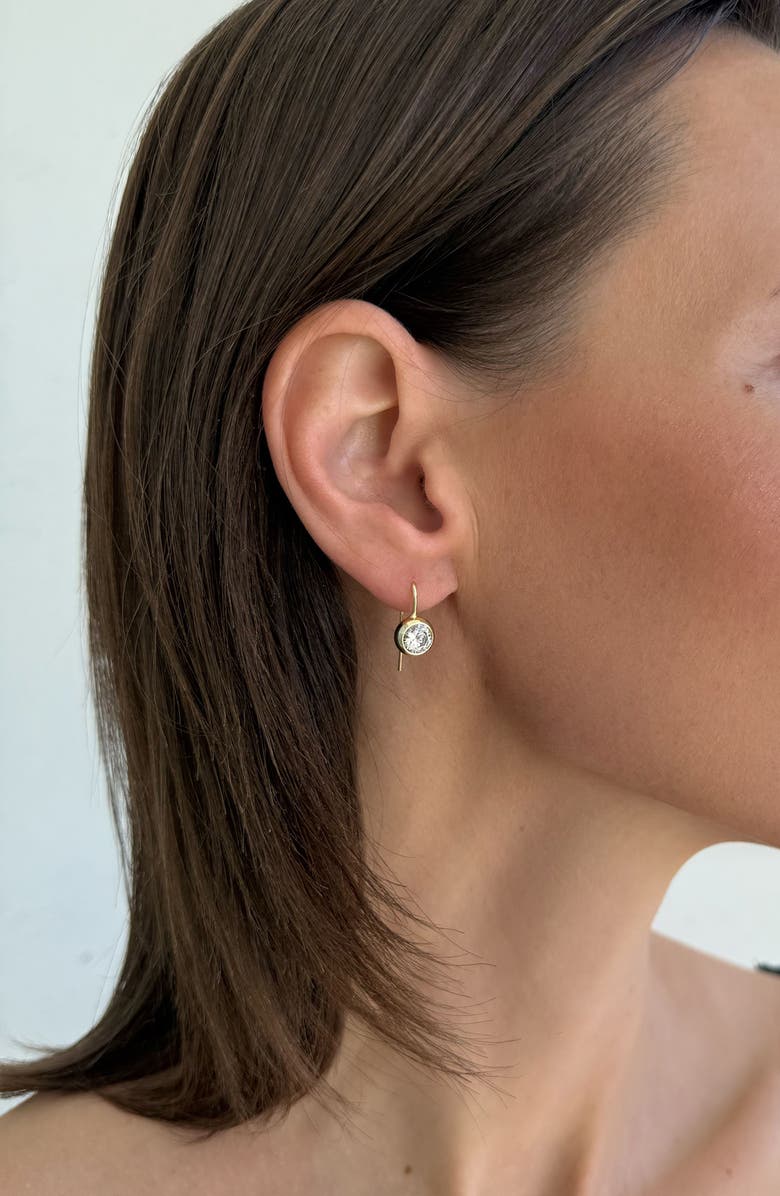 Adornia 14K Gold Plate Crystal Earrings, Alternate, color, Gold