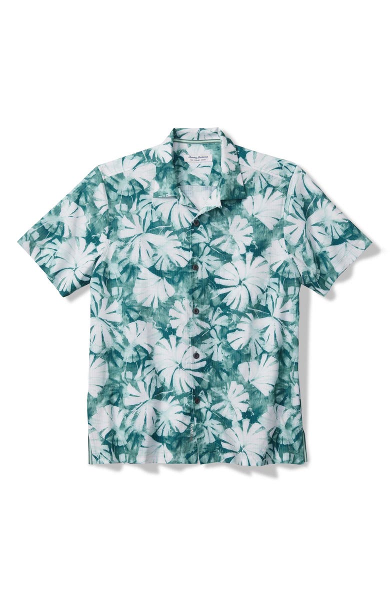 Tommy Bahama Bahama Coast Laguna Coast Floral IslandZone<sup>®</sup> Short Sleeve Button-Up Shirt, Main, color, 