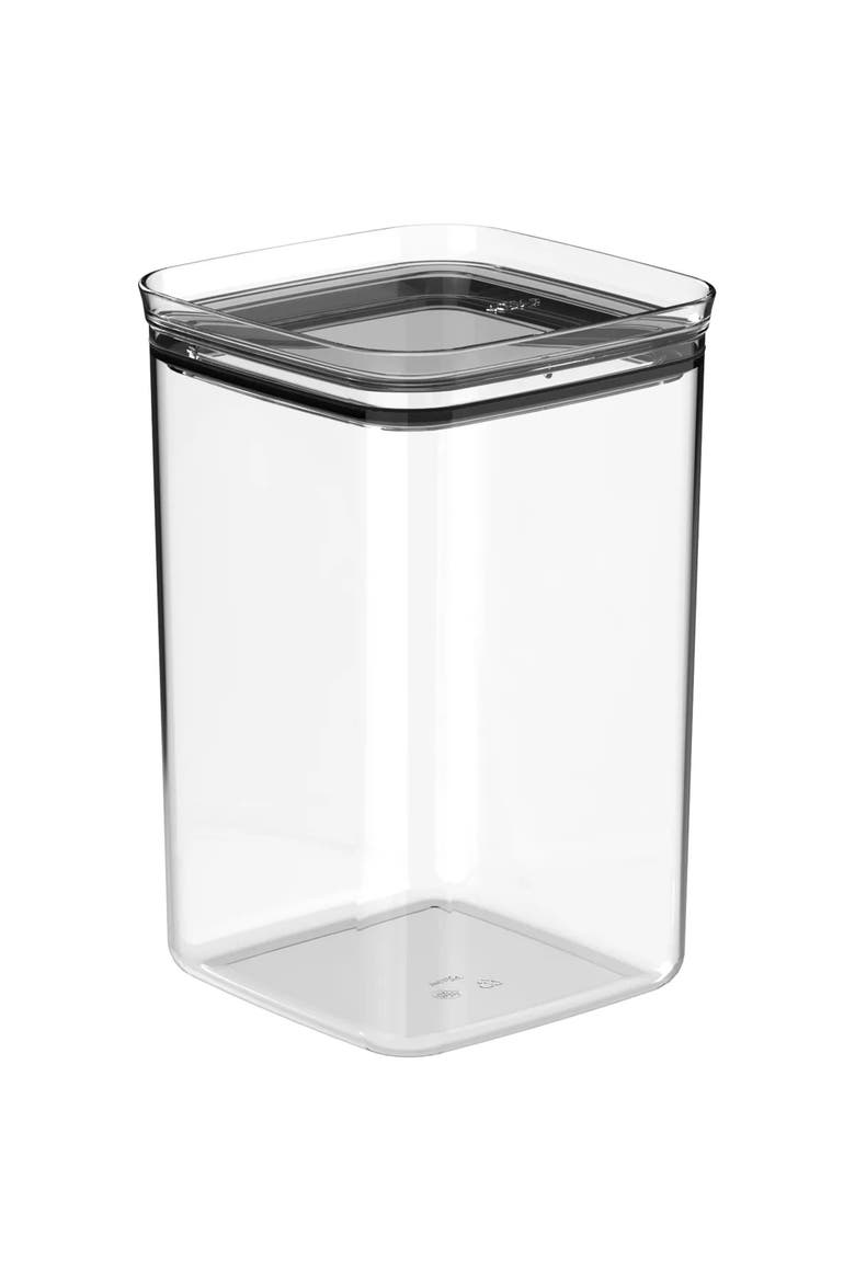 Clear Airtight Stackable Food Storage Container with Leak Proof Lid, Main, color, Clear