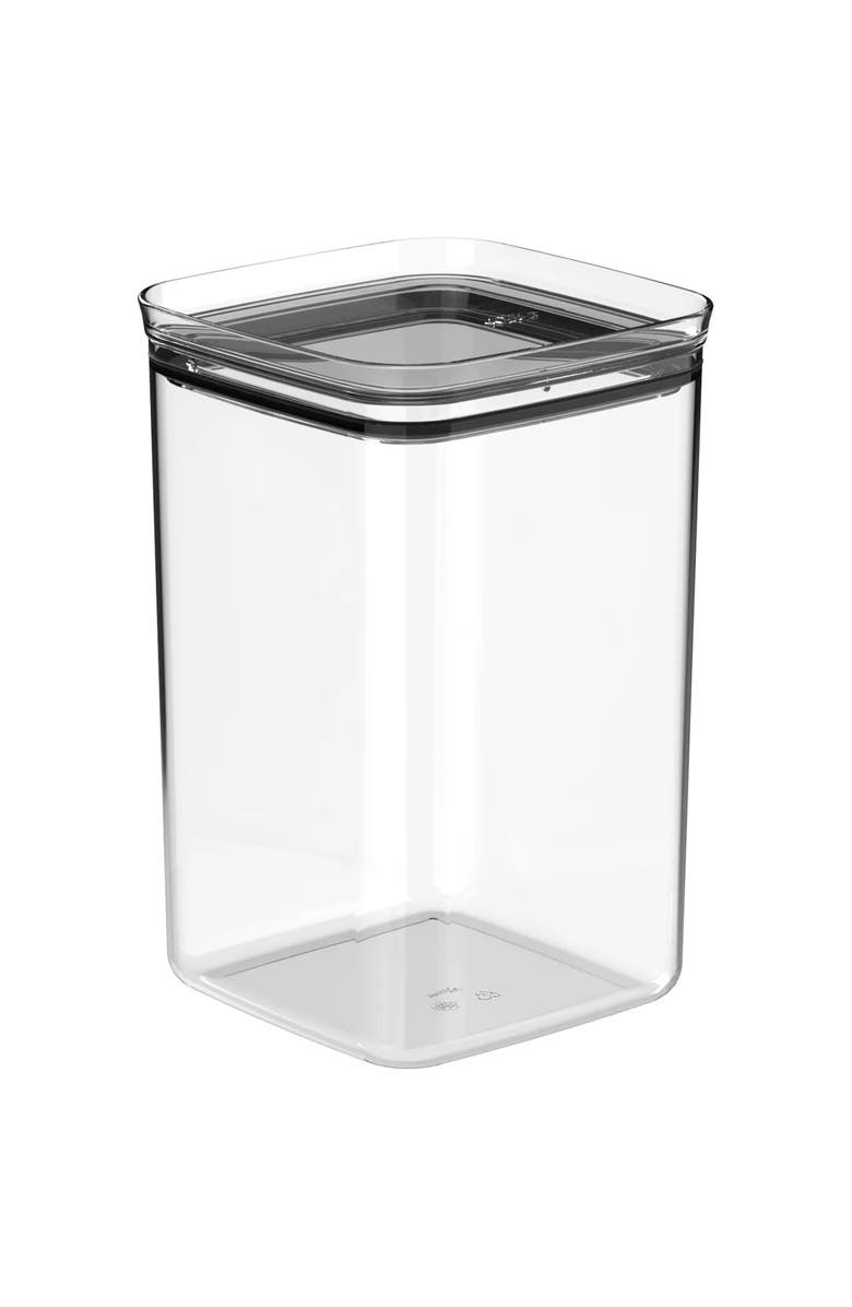 OU Clear Airtight Stackable Food Storage Container with Leak Proof Lid, Main, color, Clear
