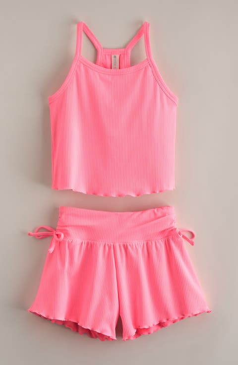 Kids' Rhythym Rib Tank & Shorts Set (Big Kid)