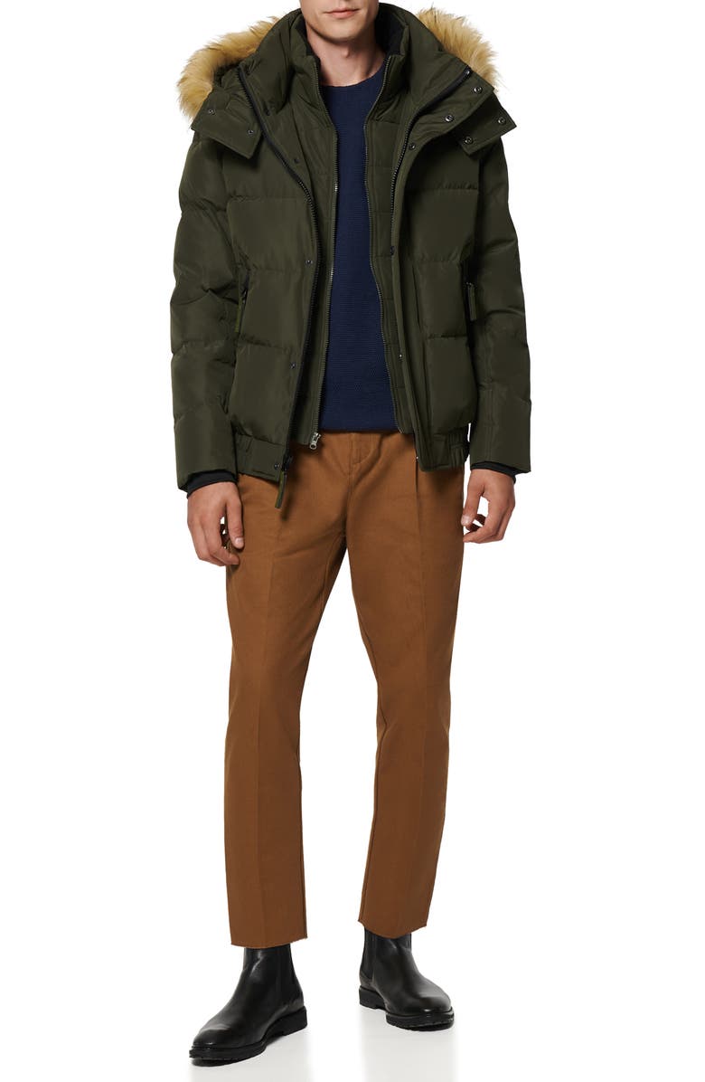 Marc New York Umbra Faux Fur Trim Quilted Jacket, Alternate, color,