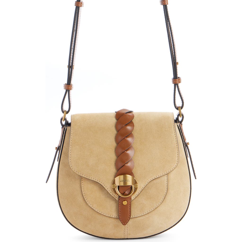 Isabel Marant Small Altay Suede Shoulder Bag In Beige